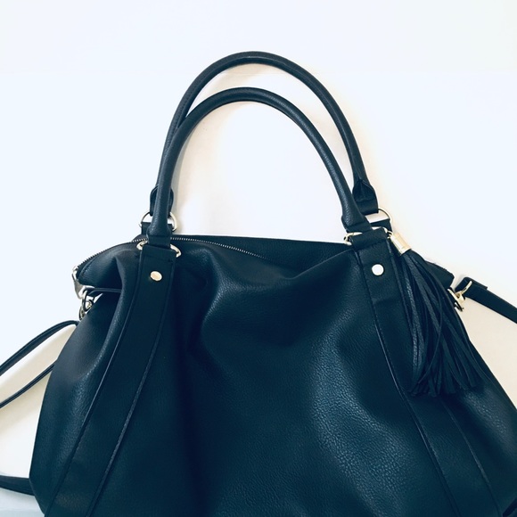 Steve Madden Oversized Purse - Black & Gold - Picture 3 of 5